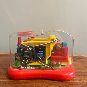 Vintage Swingline Electric or Battery Powered Clear Stapler 90’s Works!